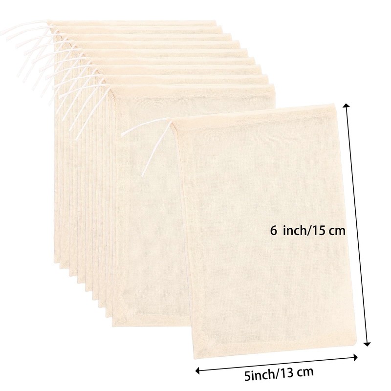 Boao 24 Pcs Spice Cooking Cheesecloth Bags for Straining Reusable