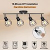 HiBay Plug in Track Lighting Fixtures Ceiling, Adjustable 4-Light Track