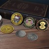 ACGZQY Memento Mori Coin - Rose Skull Memento Vivere Coin,