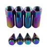 JDMSPEED New Neo Chrome 20PCS M12X1.5 Cap Spiked Extended Tuner
