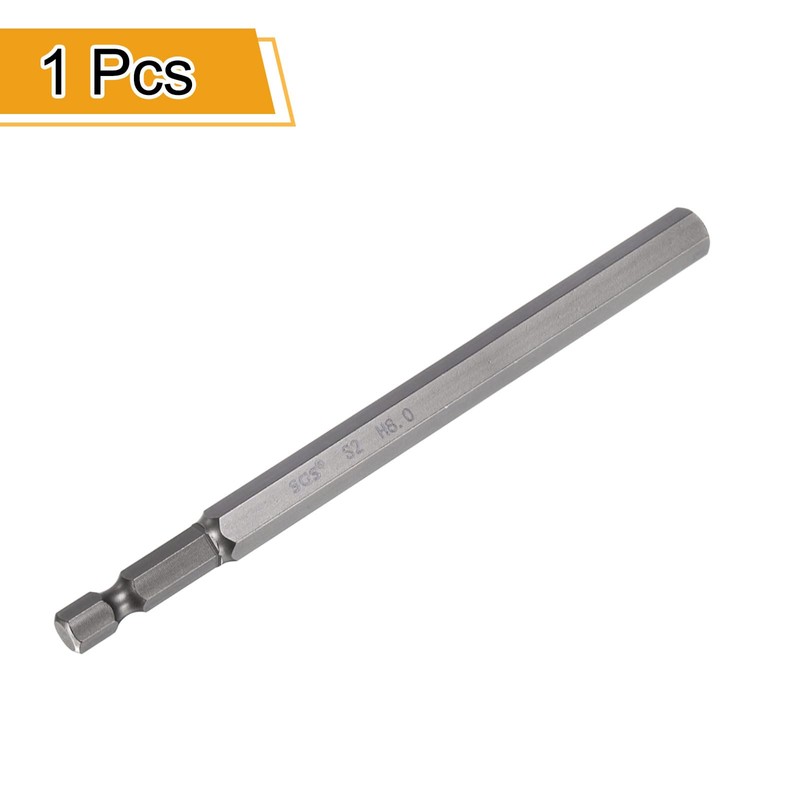 QUARKZMAN 8mm(H8.0) 150mm Lang HRC60±1 Härte Hex Bits, Hexagon Innensechskant