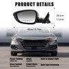 Left Driver Side Mirror Compatible With Honda Accord 2018-2022 with