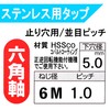 Light Seiki Hexagonal Stainless Steel Spiral Tap M6 x 1.0
