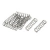 sourcingmap 0.7mmx8mmx30mm 304 Stainless Steel Compression Springs 10pcs