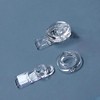 Pack of 5 Transparent Round Acrylic Plastic Cam Lock Latch