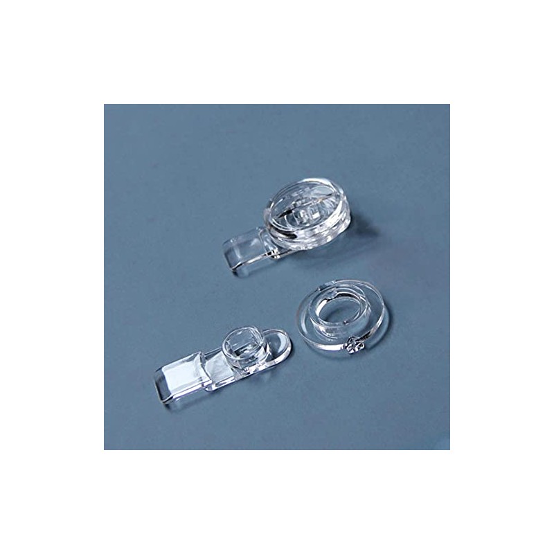 Pack of 5 Transparent Round Acrylic Plastic Cam Lock Latch