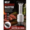 Meat Tenderizer & Marinade Injector Kit, Stainless Steel Food Flavor