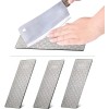 3PCS Diamond Knife Sharpener Plate 400/600/1000 Grit Honing Bench Stone