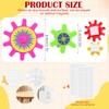 Relaxweex 36 Pcs Spinning Gears with Removable Adhesive Dots Colorful