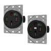 Leviton 50 Amp EV Charging Receptacle/Outlet, Heavy Duty, Weather Resistant,