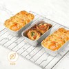 JIUMO Aluminum Foil Loaf Pan (50 Pcack), 8.5"x4.5" Bread Baking