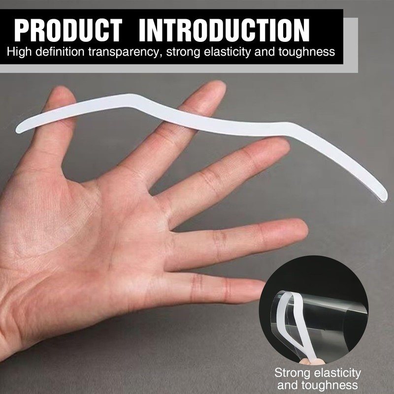 QIYUDA 100 Pcs Clear Shower Face Shield, Shower Visor Eye