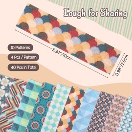 YASUOA 40 Pcs Calm Strips Calm Stickers for Anxiety Sensory Fidget Textured Strips Toys Adhesives Anxiety Relief for Adults Teens Desk Classroom (PEVA, Style 1)