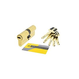 Yale HSK3535LT4 35mm x 35mm HSK Security Cylinder - Gold/Brass