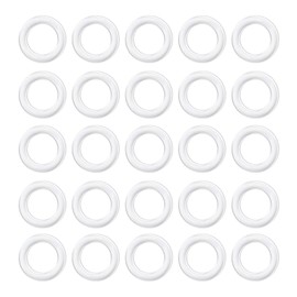 ECSiNG Pack of 100 Roman Blind Curtain Rings Curtain Circle 13 mm Transparent Plastic O-shaped Rings Replacement Parts