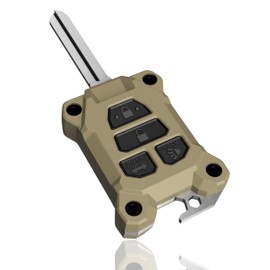 Tacoma Key Fob SR5 and Manual Key Cover Upgrade - Check Fitment Guide Fits 3rd Gen Tacoma - Fits Toyota Tacoma Accessories - Includes Stainless Steel Bottle Opener (Quicksand, Black Screws)