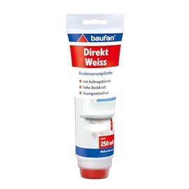 Baufan Direct White Repair Paint 250ml with Application Brush Repair