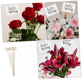 Operitacx Metall Blumenkartenhalter Rund Blumenauswahl Clips Für Hochzeiten Und Partys Platzkartenhalter Für Dekoration Und Sitzordnung