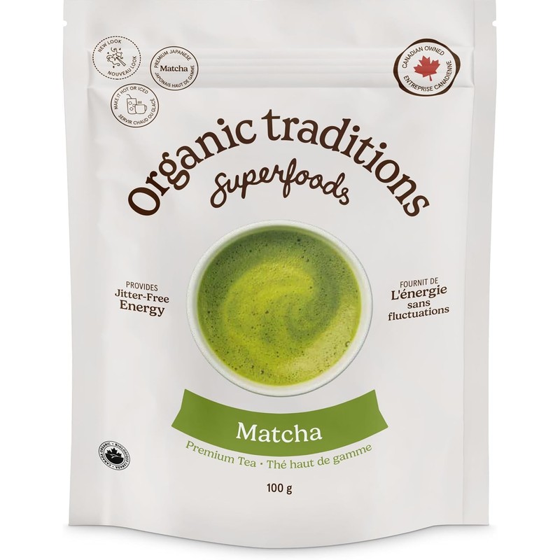 Organic Traditions Premium Matcha Tea 100 g (order 6 for
