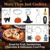 12 Pcs Halloween Cookie Cutters Set, Mini Stainless Steel Spooky