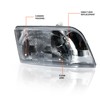 Torque PAIR Headlight (Without ALL Bulbs) with Turn Signal Light
