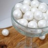 White Shimmer Gumballs 1 Inch Gumballs, 2 Pound Bulk Bag