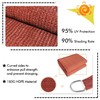 KANAGAWA Sun Shade Sail 10'x13' Rust Red Rectangle UV Block