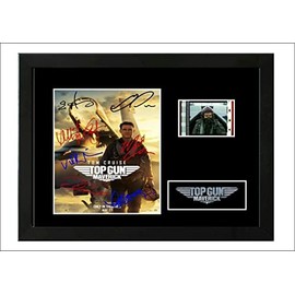 Top Gun Maverick Framed Film Cell Display S3 Cast signed Framed Film Cell Display Stunning S2