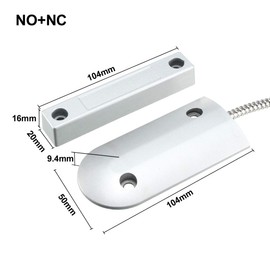 sourcing map Magnetic Reed Switch Alarm Roller Door Contact with 3 Wire for N.O./N.C. OC-60