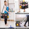Housolution Extra Large Rolling Cleaning Caddy Bag with Detachable Trolley,