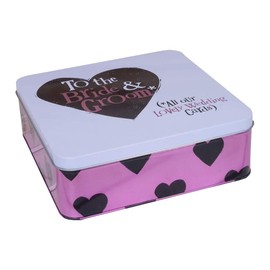 Bride & Groom Wedding Cards Tin