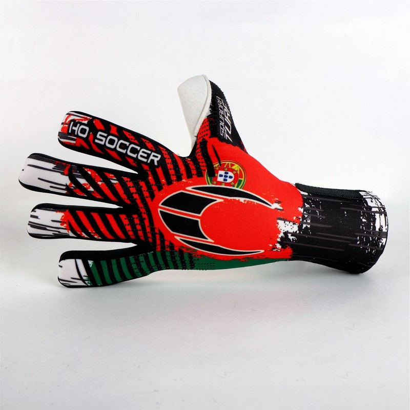 HO Soccer Squadra Turf Negative Portugal Goalkeeper Gloves, Unisex, Kids,