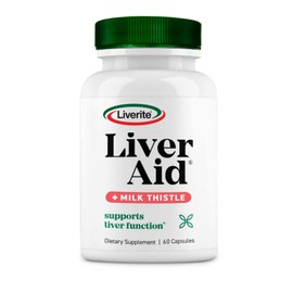 Liverite Liver Aid With Milk Thistle 60 Capsules, Liver Support, Liver