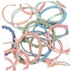 FOMIYES 20pcs Pearl Hair Ties Elastic Ponytail Holder Flower Hair