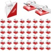 50 Piezas Clips Organizador de Cables Autoadhesivo, Transparente