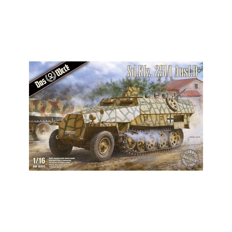 CDW16005 1st 16th Sd.Kfz.251/1 Ausf.D Hanomag Half Track / CDW16005