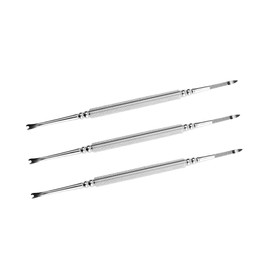 Mikinona Essential Manicure Tools 3pcs Dead Skin Forks Cuticle Remover Set Nail Art Tools Stainless Steel for Clean and Neat Nails
