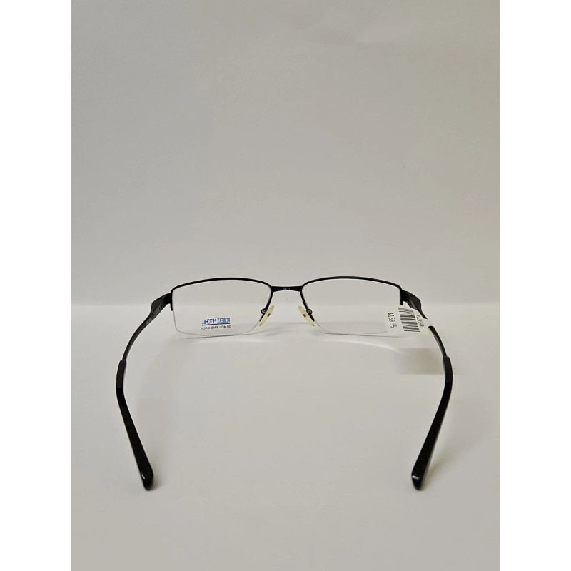 Robert Mitchel Eyeglasses Frames RM 1009 BK Black Rectangular Half