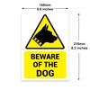 BEWARE OF THE DOG’ WARNING SIGN. TOUGH, DURABLE AND RUST-PROOF
