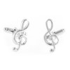 MRCUFF Music Treble Note Cufflinks Pair Cufflinks & Tie Bar