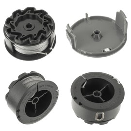 JAMHER F016800570 Rasentrimmer Fadenspule mit BOSCH UniversalGrassCut 18 18-26 18-260, Austauschbar mit F016800570 Ersatzspule(3 Fadenspulen, 1 Trimmerabdeckung)