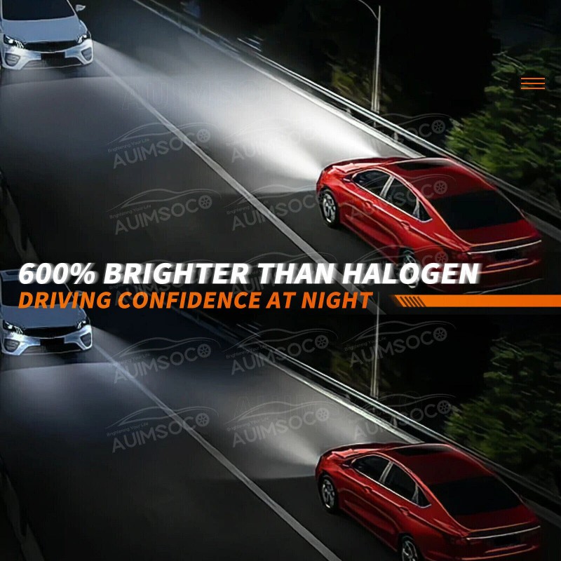 AUIMSOCO 9005 H11 LED Headlights Kit Combo Bulbs 8000K High