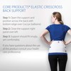 Core Products Elastic Criss Cross Back Support - Large