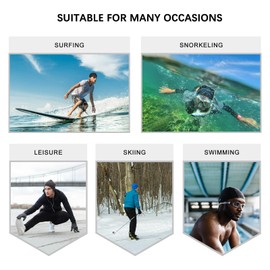 REALON Neoprene Scuba Diving Hood 2mm Thermal Swim Cap for Mens Women Youth Boys Girls, Long Short Hair Warm Clean Breathable Wetsuit Beanie for Swimming Surfing Hunting Skiing Cold Water Aerobics