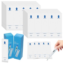 Pack of 200 Hygiene Sleeves for Fever Thermometer, Disposable Thermometer Protective Covers, Thermoscan Protective Cap, Universal Electronic Thermometer Covers for Adults, Baby, Children