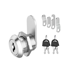 ORTAVA Briefkastenschloss, Kommt mit 4 Schlssel und 4 Verschiedene Schlossplatten, Schrankschloss, Spindschloss, Briefkasten schlo?, Hebelschloss M?belschloss fr Cupboard, Schranktren