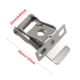ZZHXSM 10PCS 3-Hole Strong Spring Clips with Bracket Flat Panel Light Clamp 50x22mm Universal Spring Steel Embedded Fixed Lighting Fixture Accessories for Panel Lights LED Tube Lights Ceiling Lights