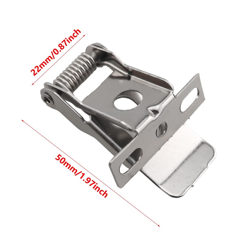 ZZHXSM 10PCS 3-Hole Strong Spring Clips with Bracket Flat Panel