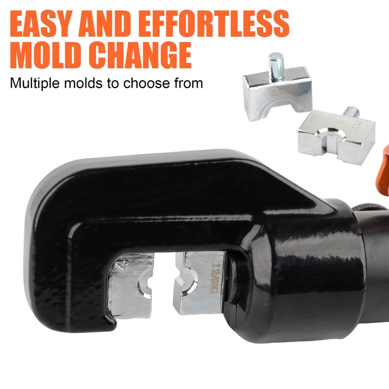 HZLZRZ Hydraulic Crimping Tool and Battery Cable Crimper Tool, Rope