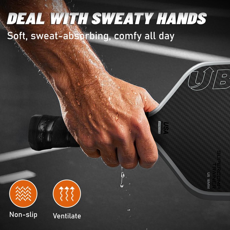 Pickleball Paddle, Carbon Fiber Pickleball Paddle | 16MM Thick Face